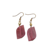 Omala Rosy Cheeks Collection Earrings - Red Bead