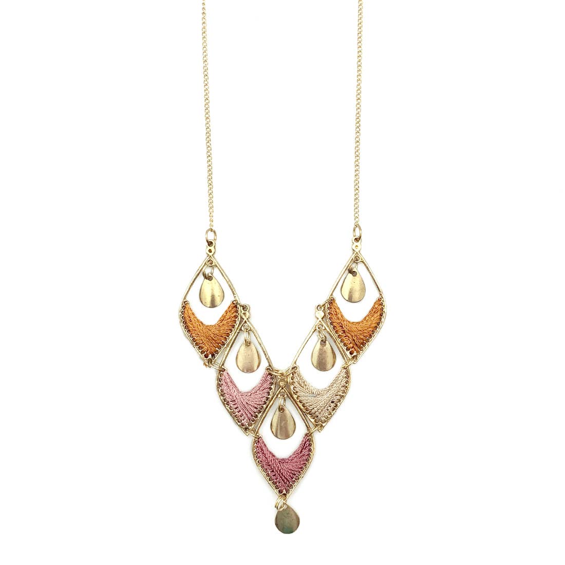 Sachi Desert Arches Collection Necklace - Multicolor V Shape