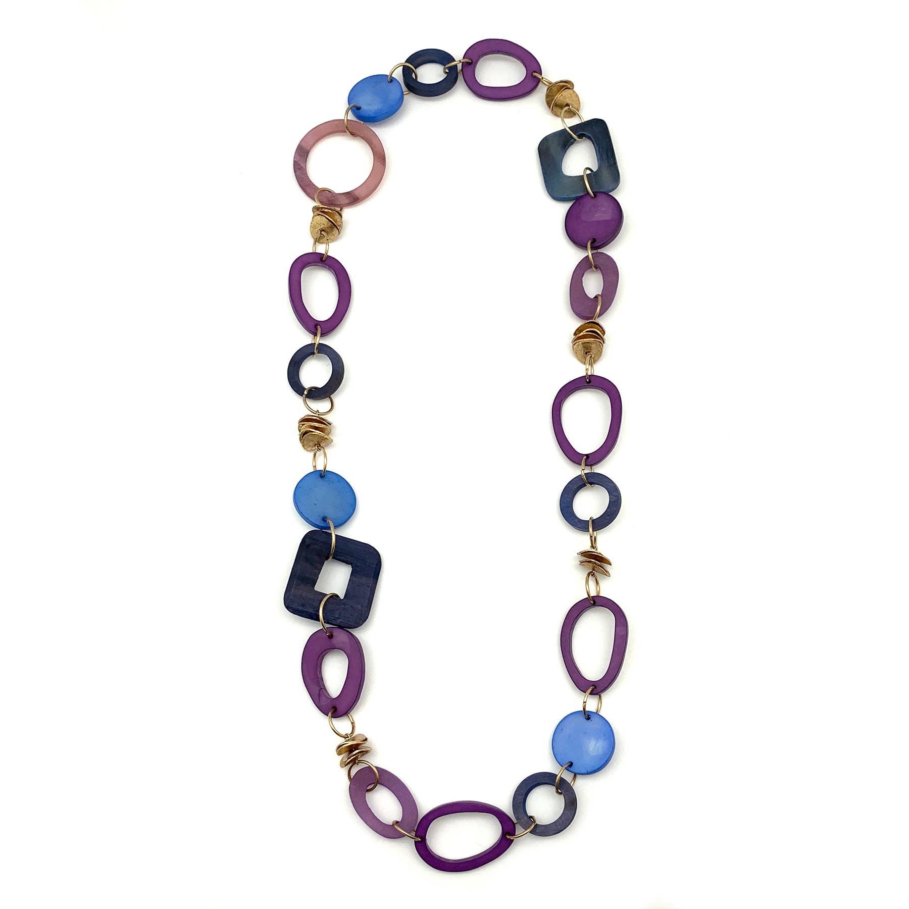 Omala Heliotrope Collection Necklace - Links and Brass