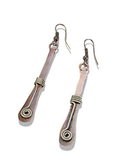Banjara Silver Wire Wrap Earrings