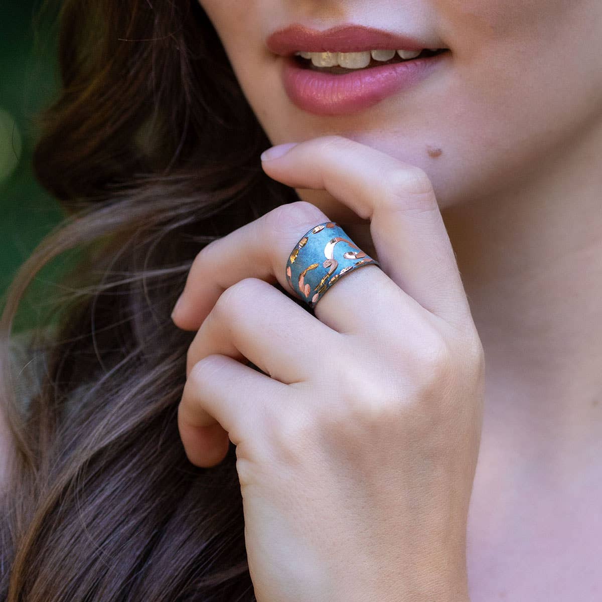 Spruce Rings Patina Spiral of Spruce Ring – Anju Jewelry - Retail