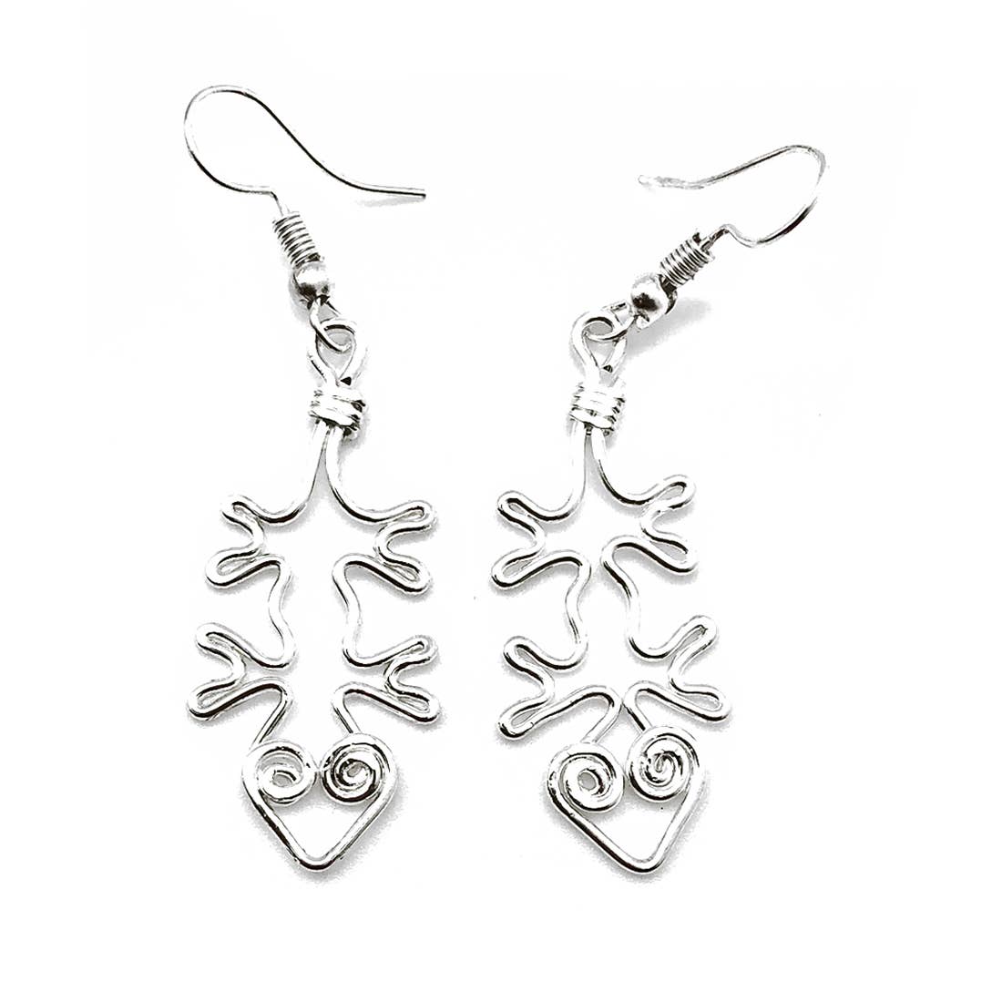 Silver Plated Earrings - Smaller Size Lizard