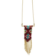 Sachi Warp & Weft Collection Necklace - Woven Fabric Chains