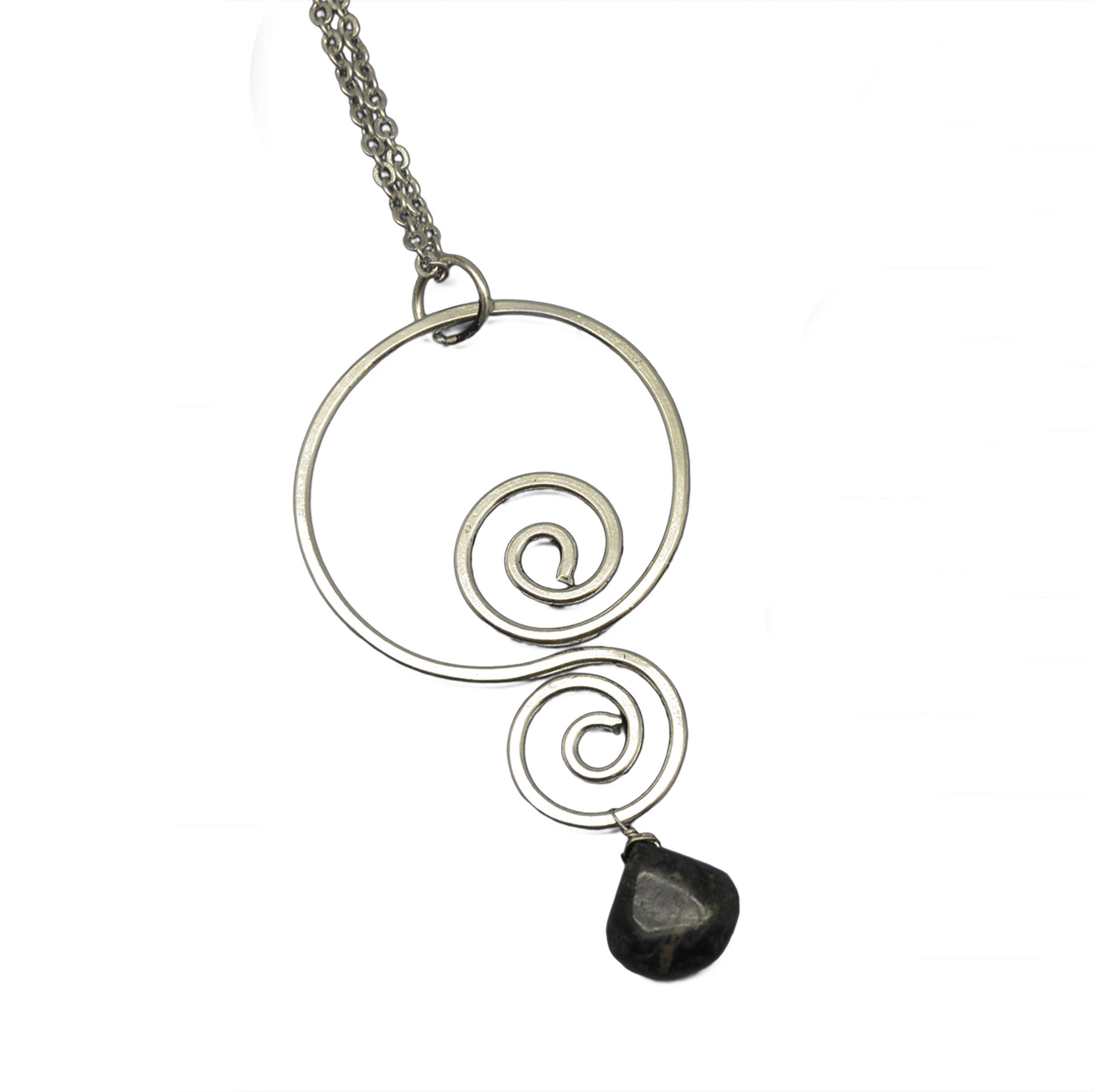 Banjara Kambaba Jasper Double Spiral Necklace