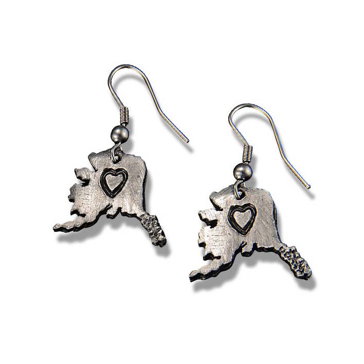 Home State Jewelry - Pewter State Earrings