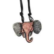 Pewter Necklace - Elephant Head