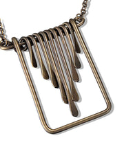 Banjara Bars in Rectangle Frame Long Necklace