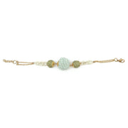 Sachi Calming Sage Collection Bracelet - Blue, Green Spheres