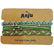 Weave & Wander Forest Trail Trio Anklet