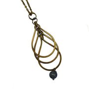 Banjara Layered Teardrops Lapis Necklace