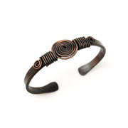 Solid Copper Unisex Adjustable Cuff