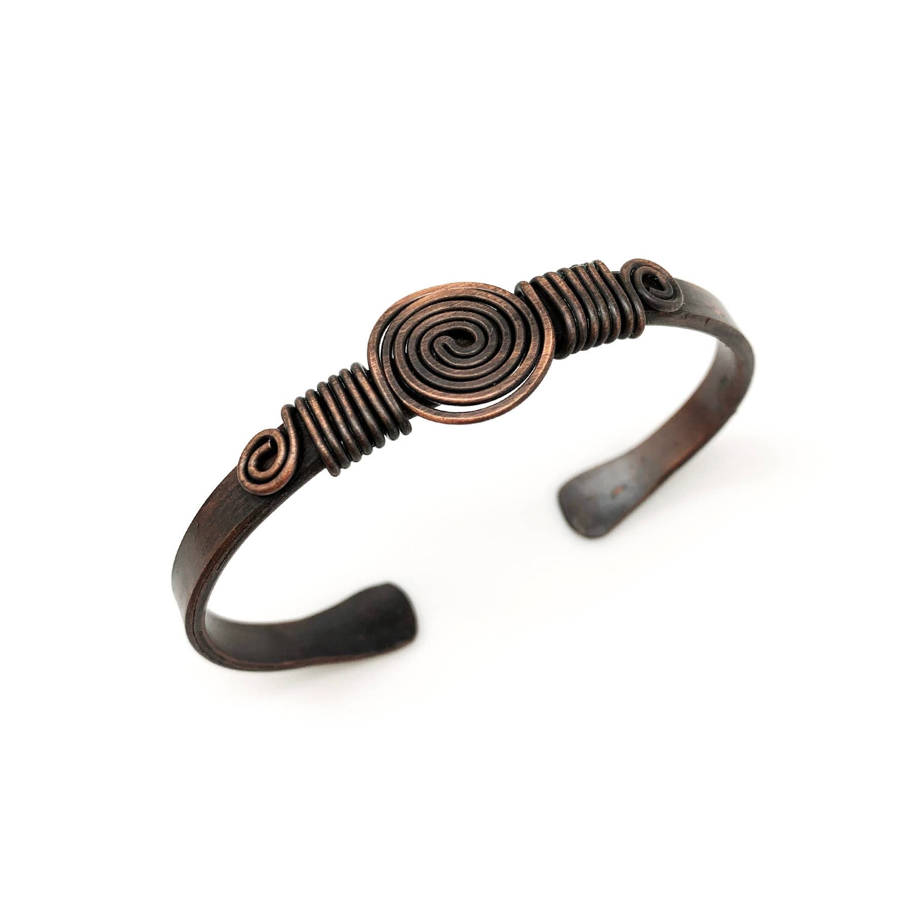 Solid Copper Unisex Adjustable Cuff