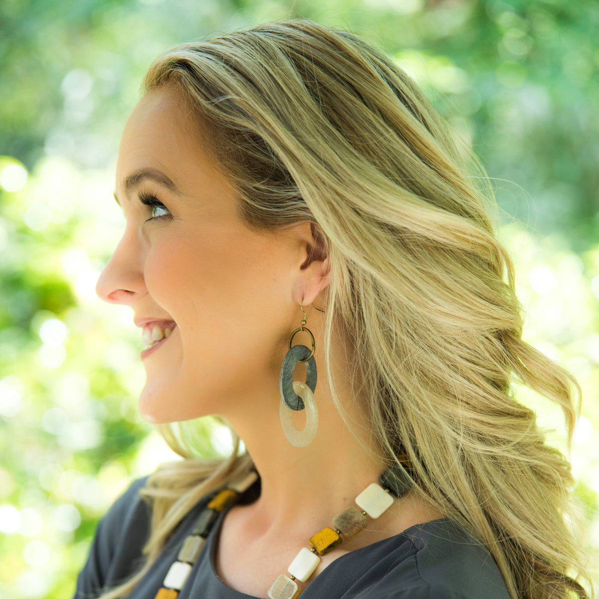 Omala Autumn Neutrals Collection Earrings - Two Horn Links