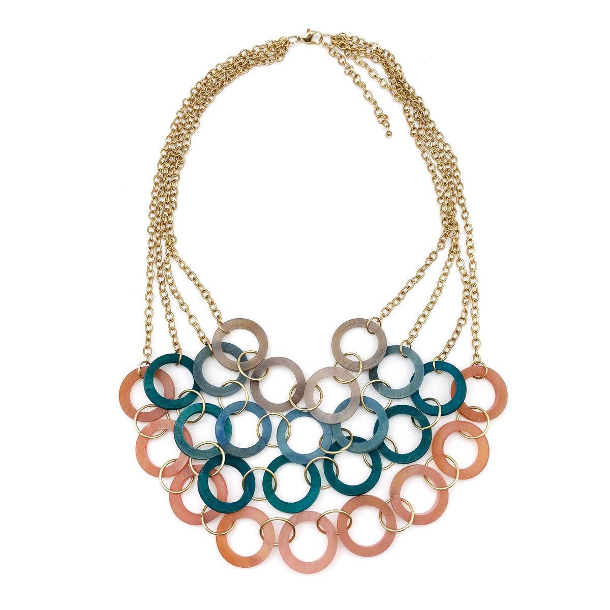 Omala Wildberry Collection - Layered Rings Necklace