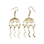 Gold Plated Earrings - Smaller Size Jellyfish