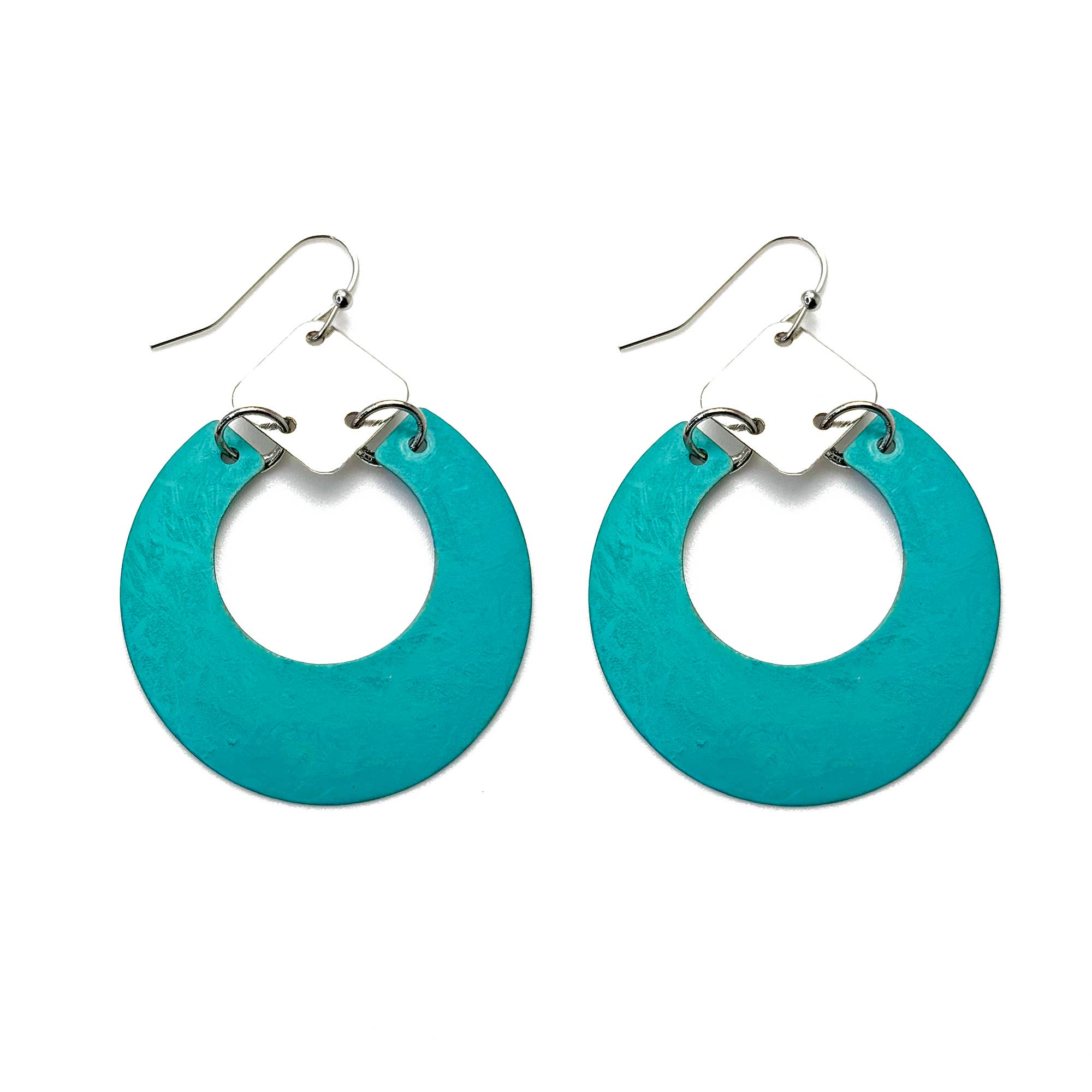 Handcrafted Turquoise Patina Earrings
