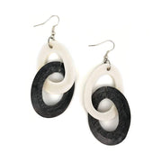 Omala Silver Fog Collection Earrings - Two Links