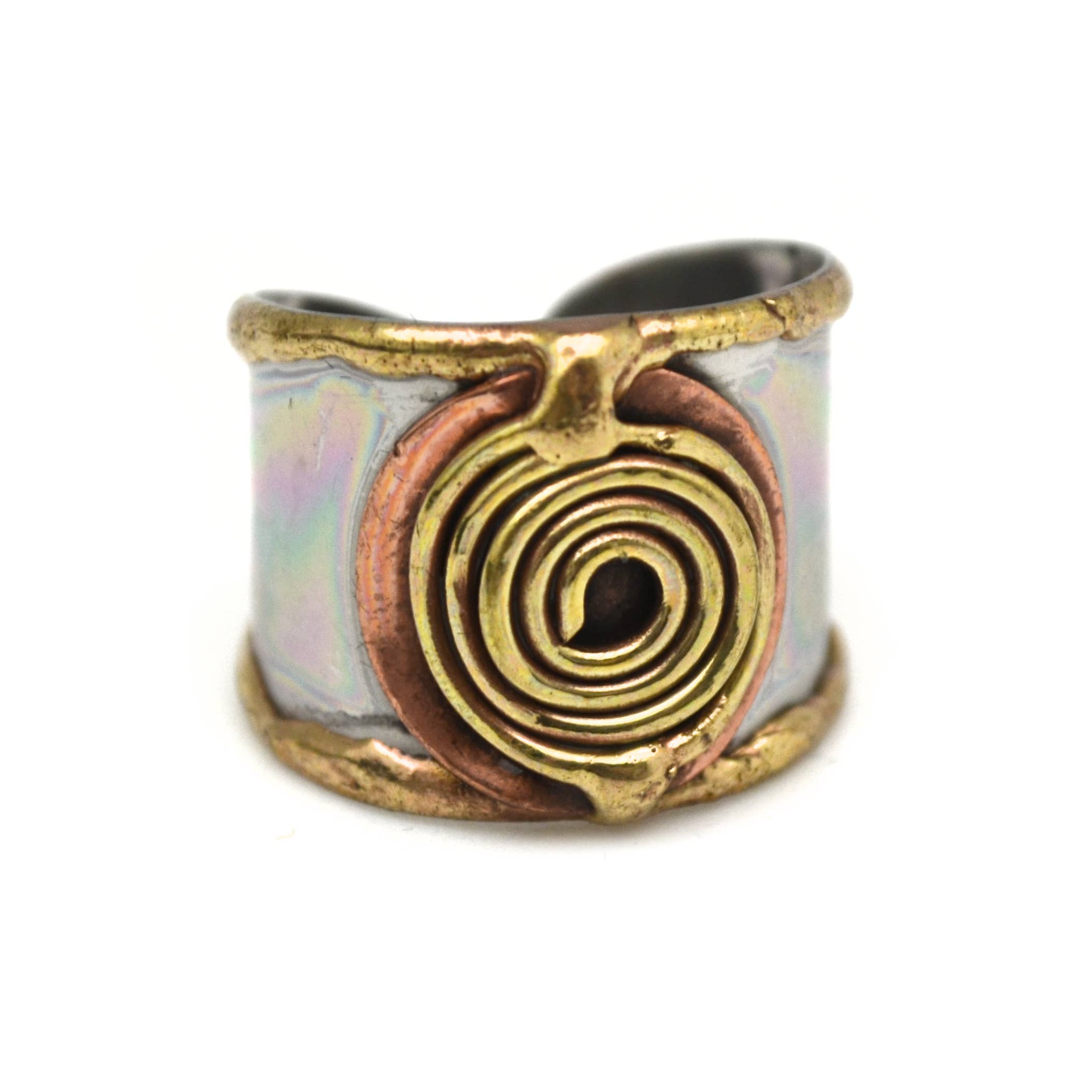 Mixed Metal Cuff Ring