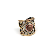 Mixed Metal Cuff Ring