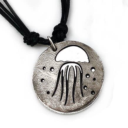 Pewter Necklace - Jellyfish