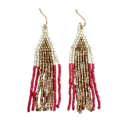 Seed Bead Cascades Earrings - Multiple Color Styles
