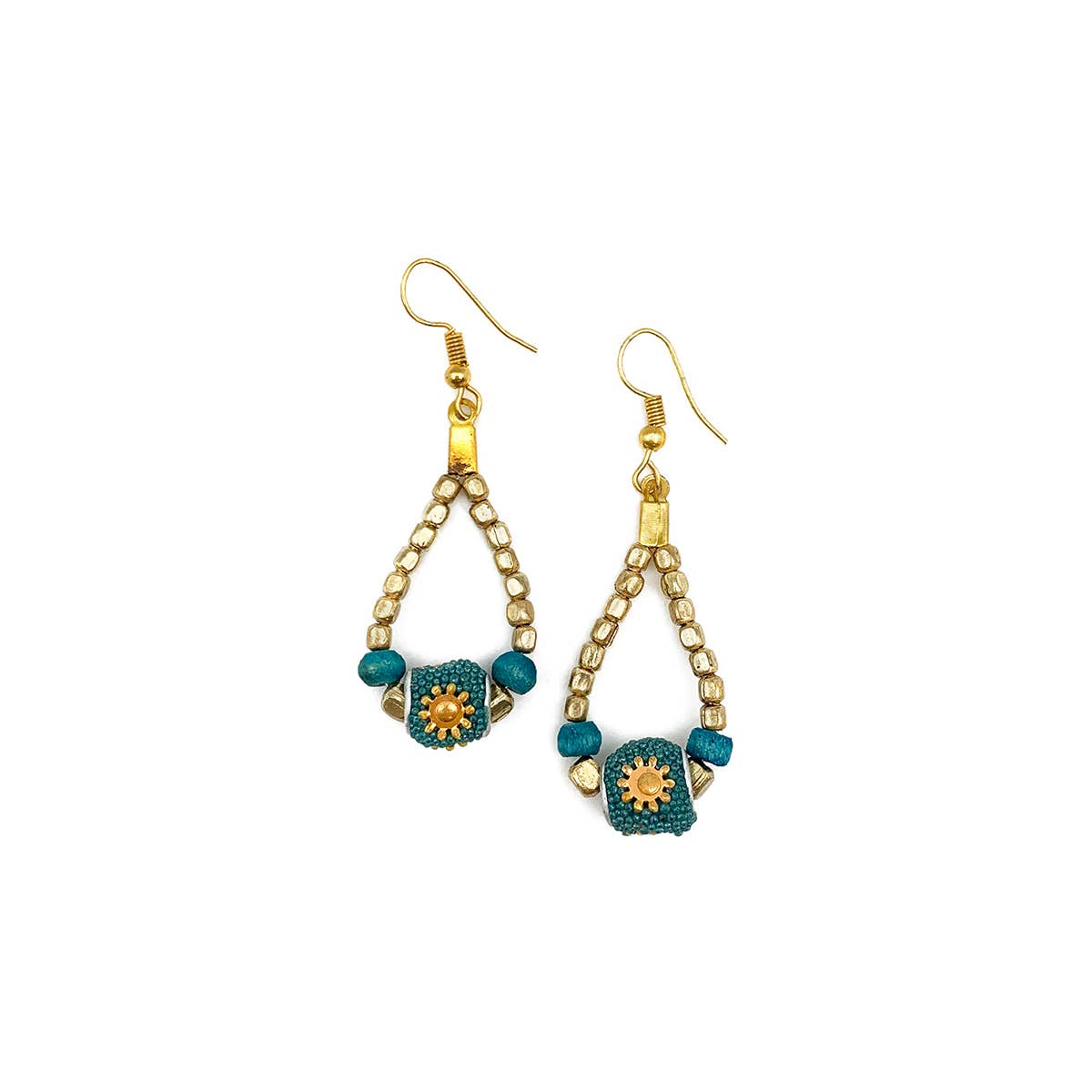 Sachi Ocean Sky Collection Earrings - Single Bead Teardrop