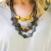 Omala Autumn Neutrals Collection Necklace - Diamond Beads