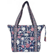 Midnight Blossoms Shoulder Bag - Block Printed Cotton