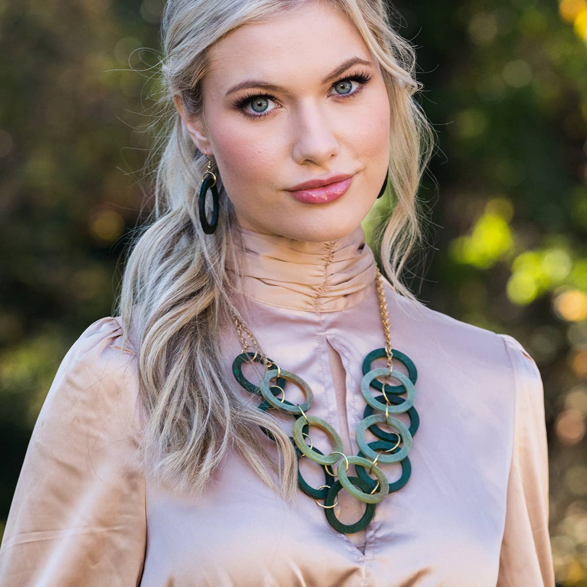 Omala Verdant Collection Necklace - Large Rings