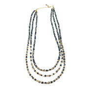 Aasha Glimmer Monochrome Kantha Layered Necklace