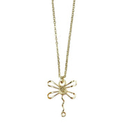 Gold Plated Necklace - Smaller Size Dragonfly