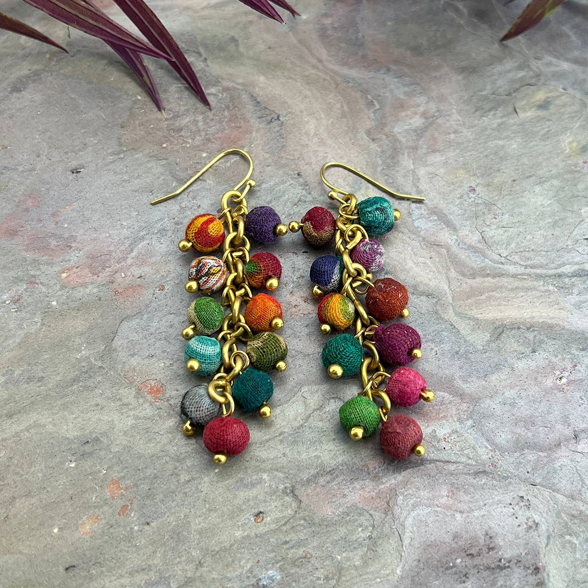 Aasha Waterfall Beaded Earrings