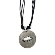 Pewter Necklace - Rhinoceros