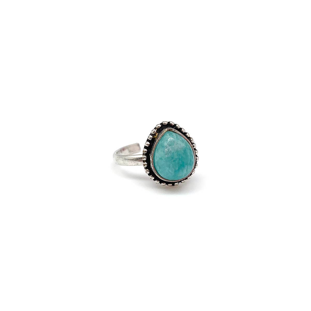 Kashi Semiprecious Small Stone Ring - Amazonite