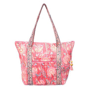 Peony Bloom Shoulder Bag - Block Printed Organic Cotton