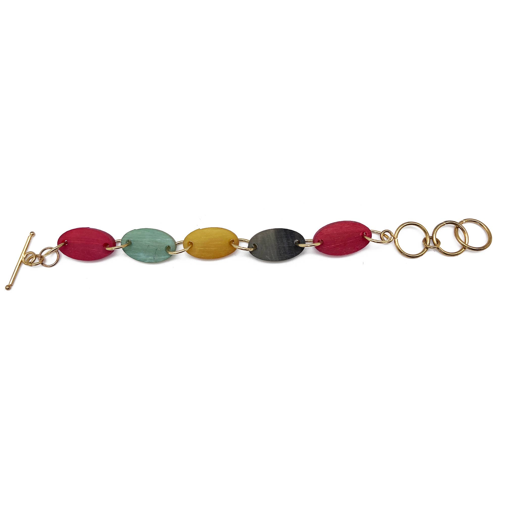 Omala Pleasing Pastels Bracelet - Small Ovals with Clasp