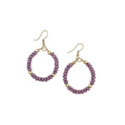 Sachi Chromatic Hues - Purple Hoop Earrings