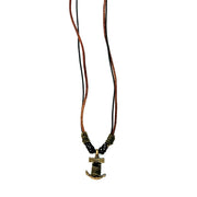 Aadi Anchor’s Edge Leather Necklace