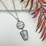 Handcrafted Semiprecious Stone Necklace - Dendritic Opal