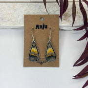 Handcrafted Semiprecious Stone Earrings - Bumblebee Jasper