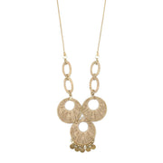 Sachi Bohemian Neutrals Collection Necklace - 3 Jute Rings