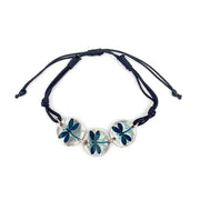 Pewter Bracelet with Color Enamel - Dragonfly in Teal/Aqua