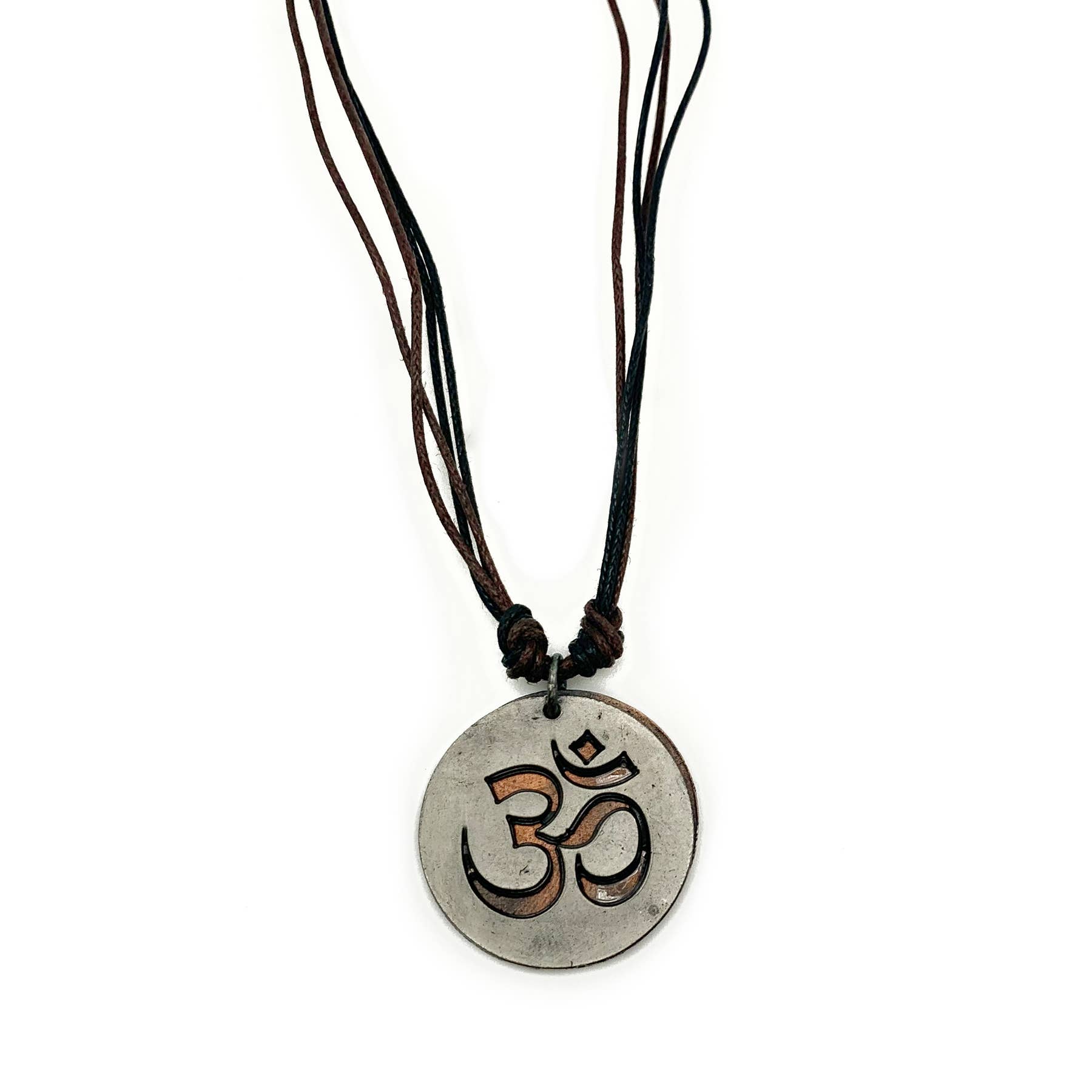 Pewter Necklace - Om Symbol