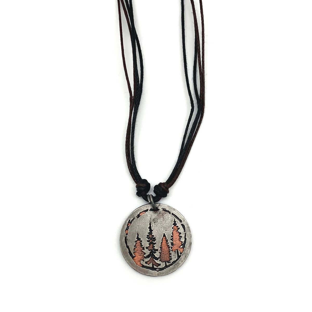Pewter Necklace - Woodland Trees
