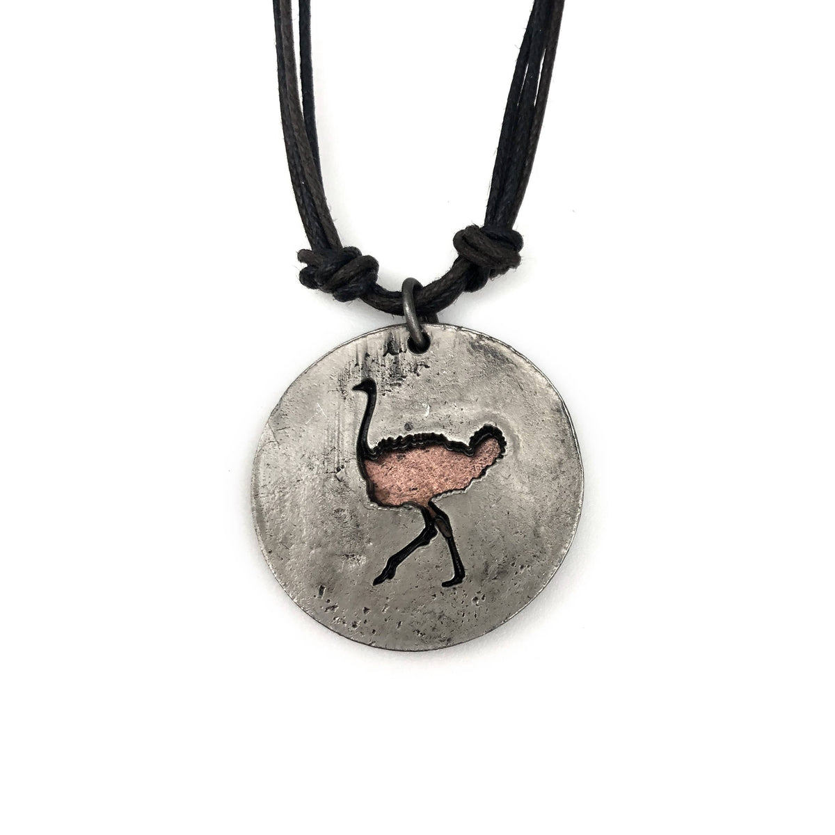 Pewter Necklace - Ostrich