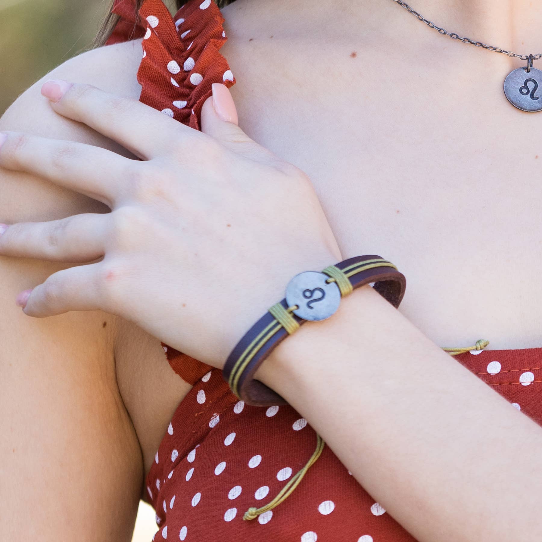 Zodiac Pewter Taurus Glyph Bracelet