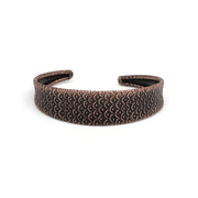 Banjara Collection Etched Cuff Bracelet - Fish Scales