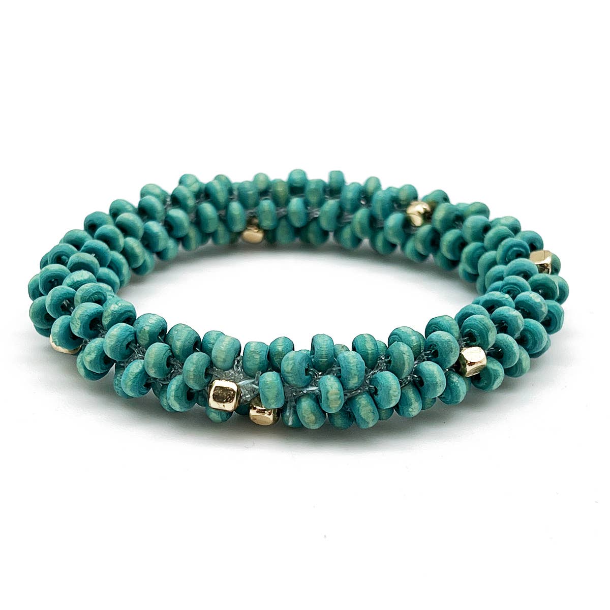 Sachi Chromatic Hues Rope Bracelet  - Sea Green