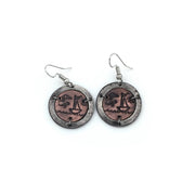 Pewter Earrings - Keep Your Spirit Salty