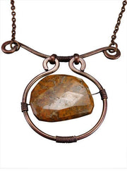 Banjara Spiral Mookaite Jasper Long Necklace